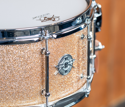 Dunnett Classic StereoPly 14" x 7" Snare Drum in Champagne Sparkle