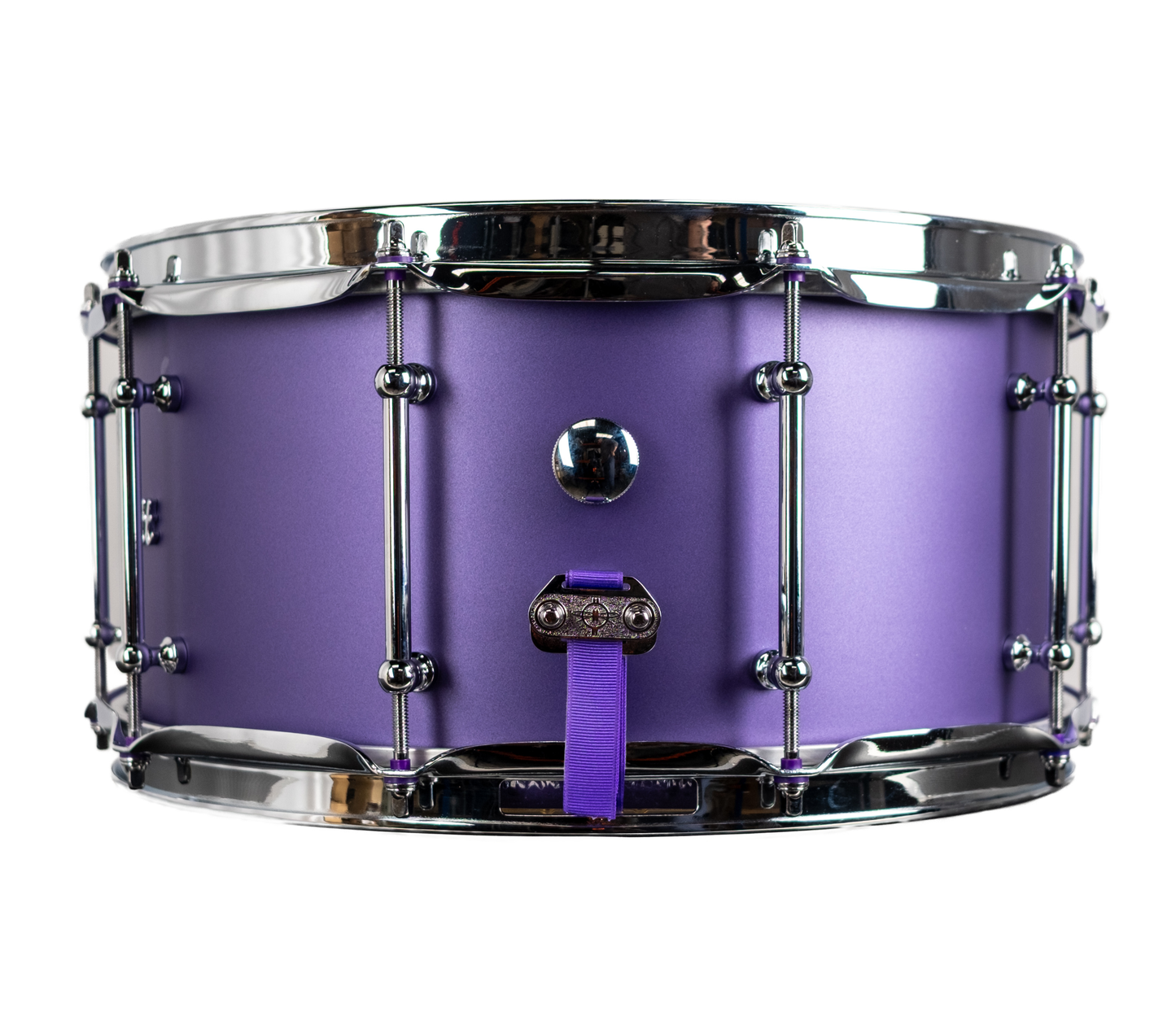 LAST ONE REDUCED Dunnett Classic StereoPly 14" x 7" Snare Drum in Matte Purple w/ 10 Lugs