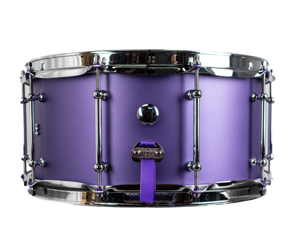 LAST ONE REDUCED Dunnett Classic StereoPly 14" x 7" Snare Drum in Matte Purple w/ 10 Lugs