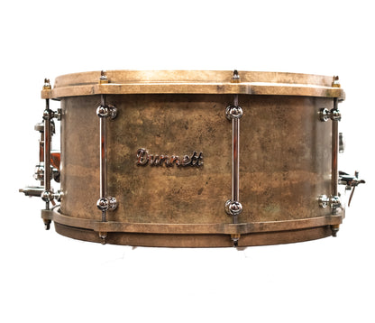 Dunnett K Cast Bronze 'Penny Patina' 14" x 7" Snare Drum