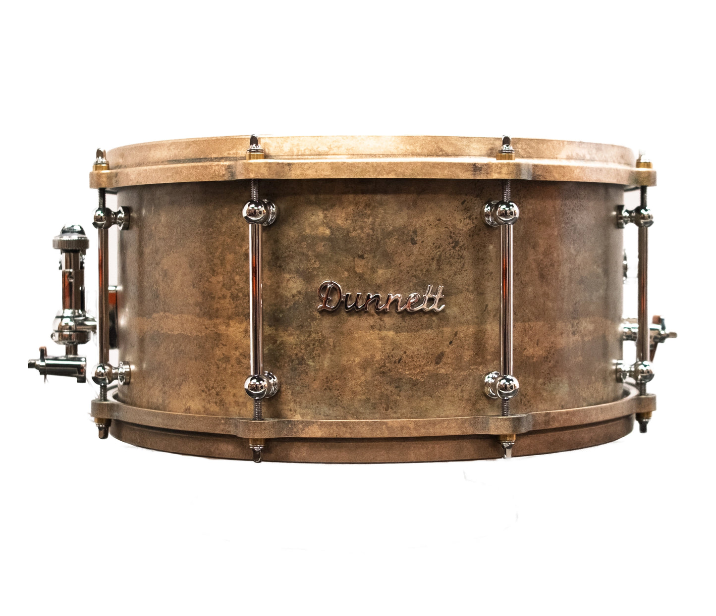 Dunnett K Cast Bronze 'Penny Patina' 14" x 7" Snare Drum