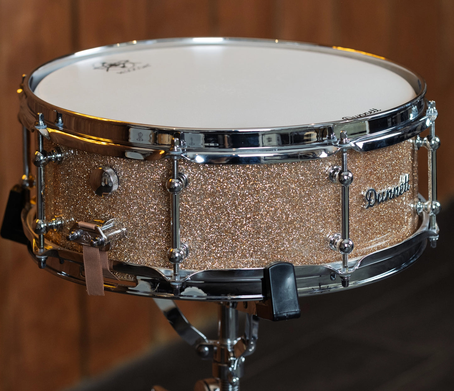 Dunnett StereoPly 14" x 5.5" Snare Drum in Champagne Sparkle