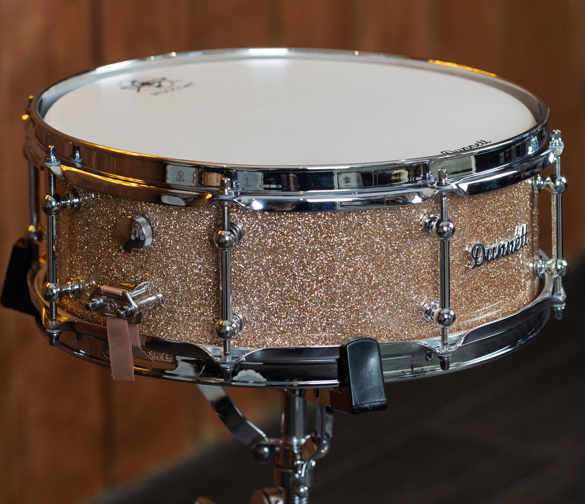 Dunnett StereoPly 14" x 5.5" Snare Drum in Champagne Sparkle