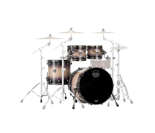 Mapex Saturn Evolution Rock Birch 4-Piece Shell Pack in Exotic Violet Burst