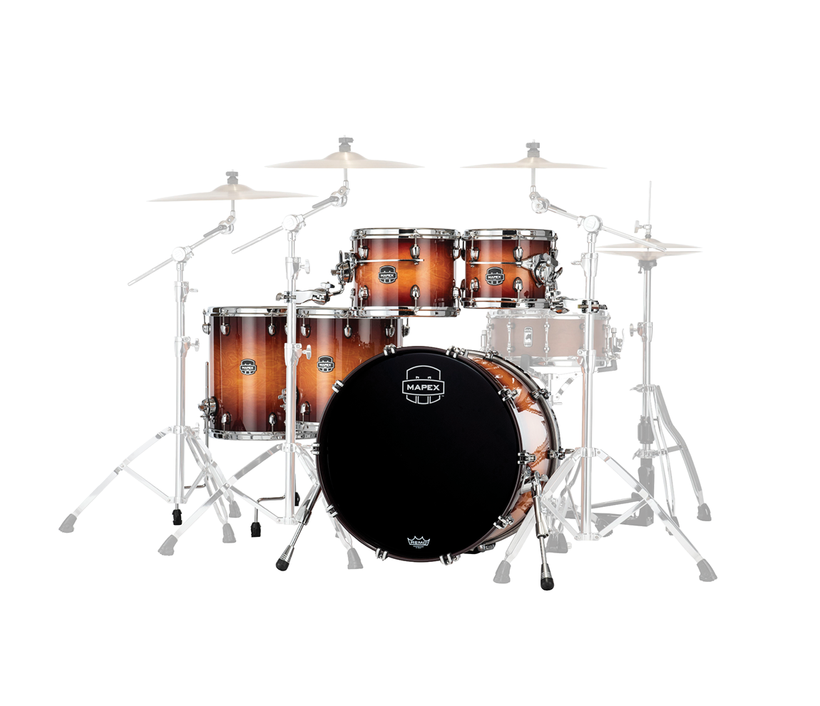 Mapex Saturn Evolution Workhorse Maple 5-Piece Shell Pack in Exotic Sunburst