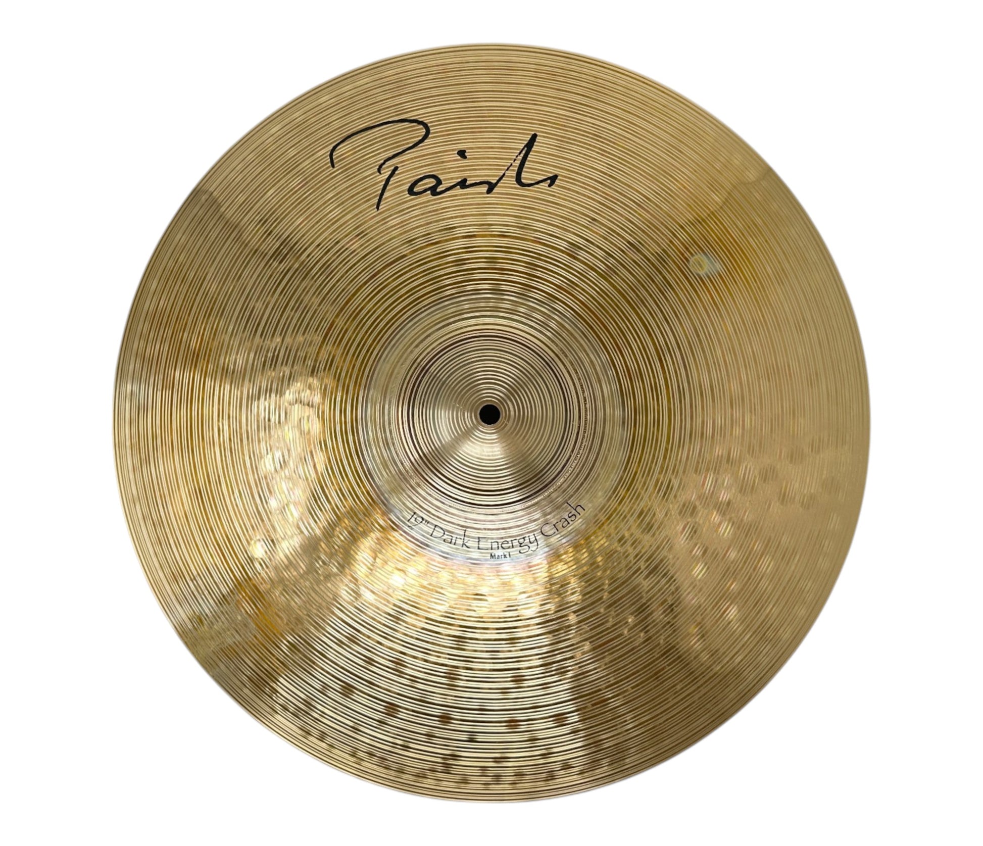 Paiste Signature 19-inch Dark Energy Crash Mark I – full cymbal view