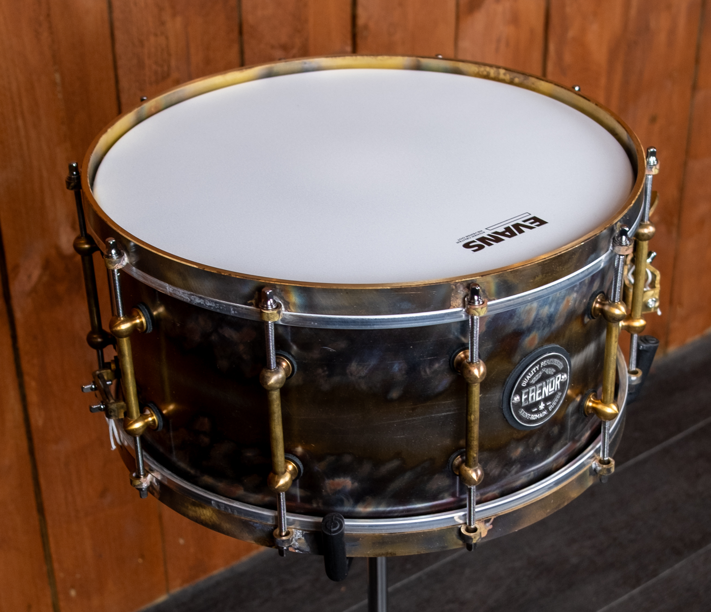 Ebenor 14" x 7" Bright Evolution Stainless Steel Snare Drum
