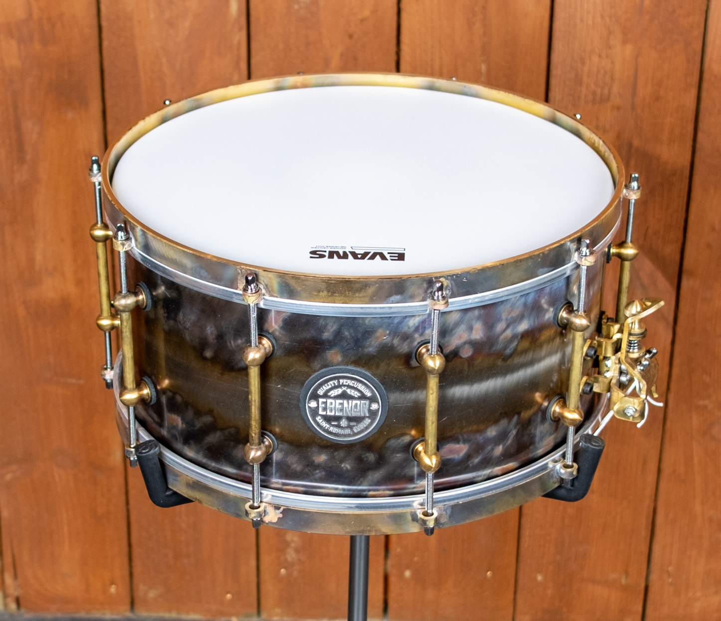 Ebenor 14" x 7" Bright Evolution Stainless Steel Snare Drum