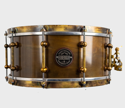 Ebenor Percussion 14" x 6.5" Antique Brass Snare Drum