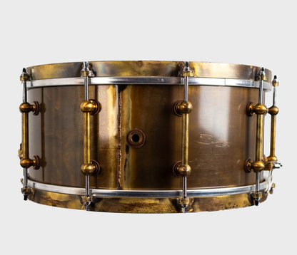 Ebenor Percussion 14" x 6.5" Antique Brass Snare Drum