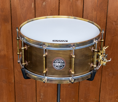 Ebenor Percussion 14" x 6.5" Antique Brass Snare Drum