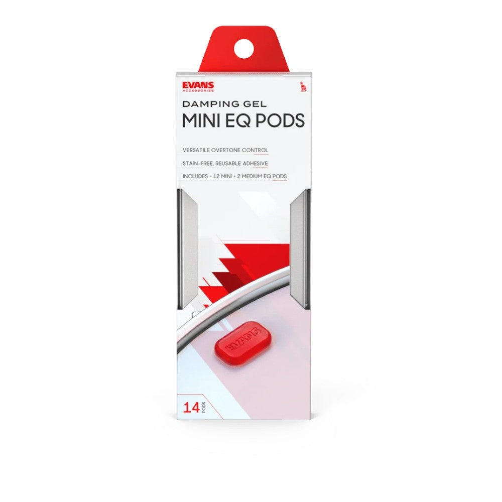 Evans Mini EQ Pods 14-pack in retail packaging
