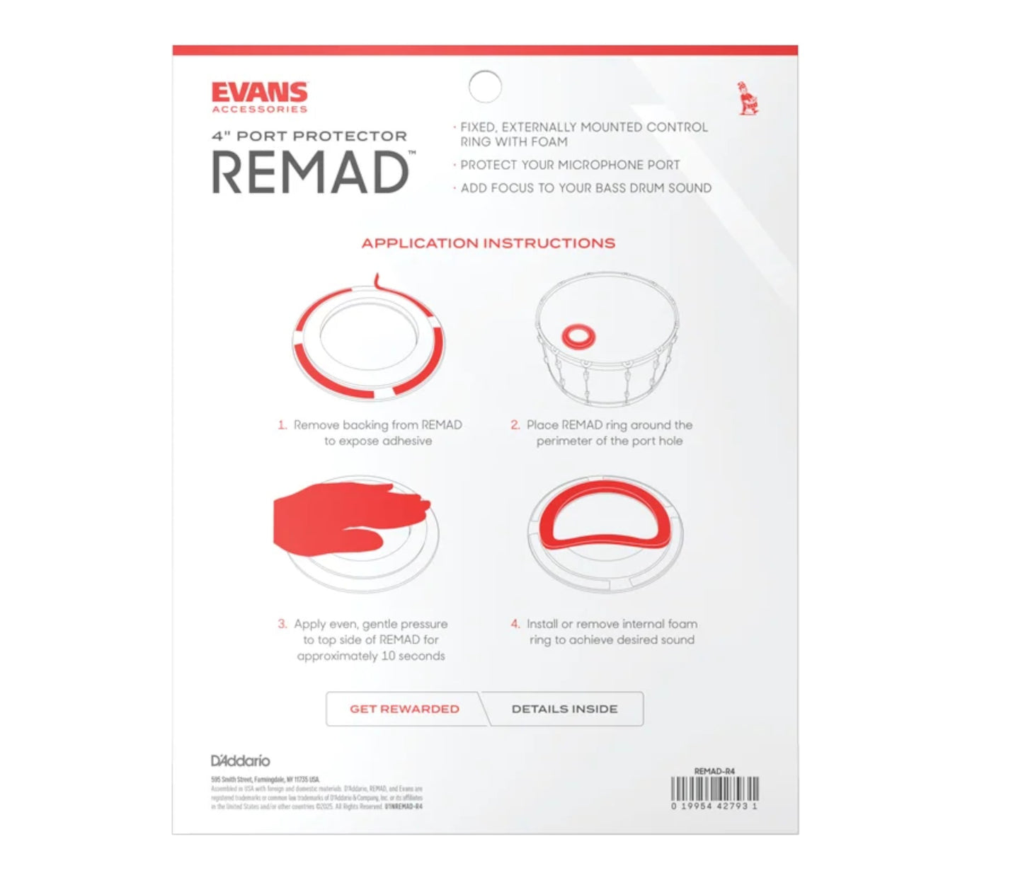 Evans REMAD Port Hole Protector 4"