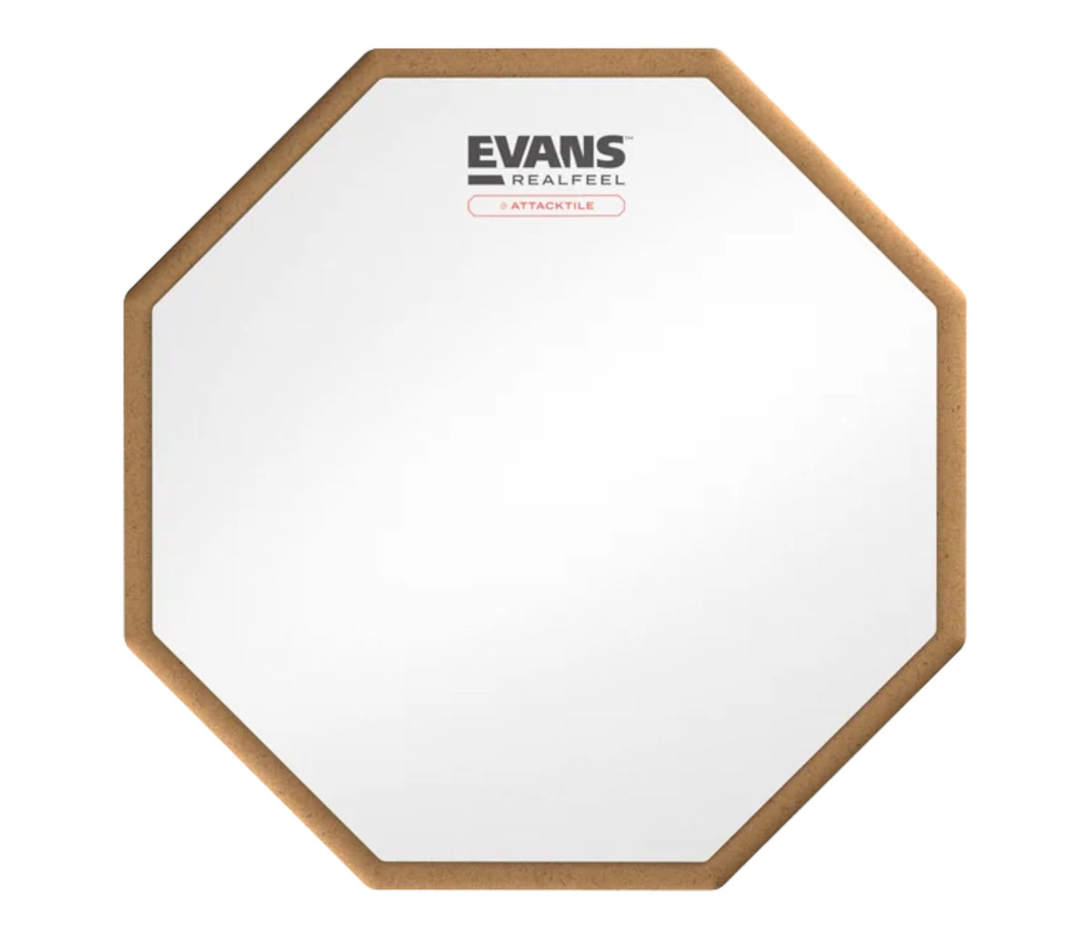 Evans RealFeel Attacktile 10-inch practice pad front view