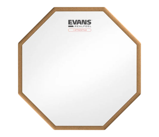 Evans RealFeel Attacktile 10-inch practice pad front view