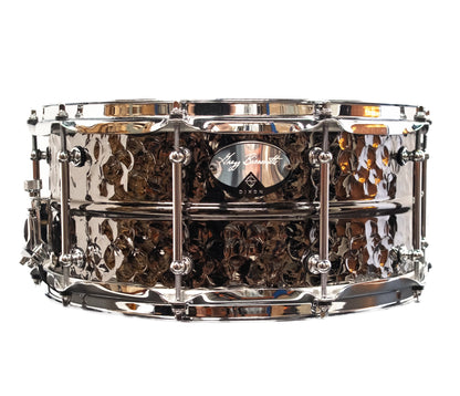 Ex Demo Dixon Artisan 14" x 6.5" Hammered Beaded Brass Snare Drum