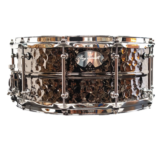 Ex Demo Dixon Artisan 14" x 6.5" Hammered Beaded Brass Snare Drum