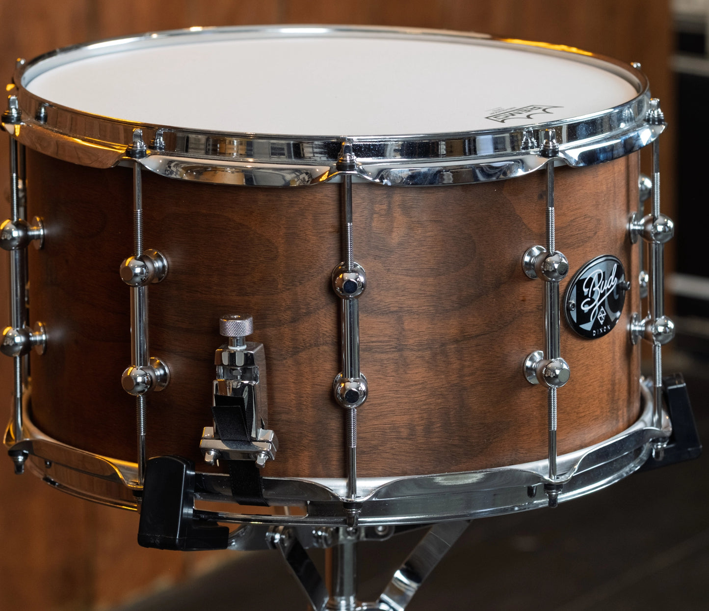 Ex Demo Dixon Artisan Gregg Bissonette Signature Walnut/Maple 14" x 8" Snare Drum
