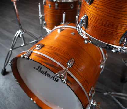 Ex Demo Ludwig Classic Oak 20" 3-Piece Downbeat Shell Pack in Tennessee Whiskey