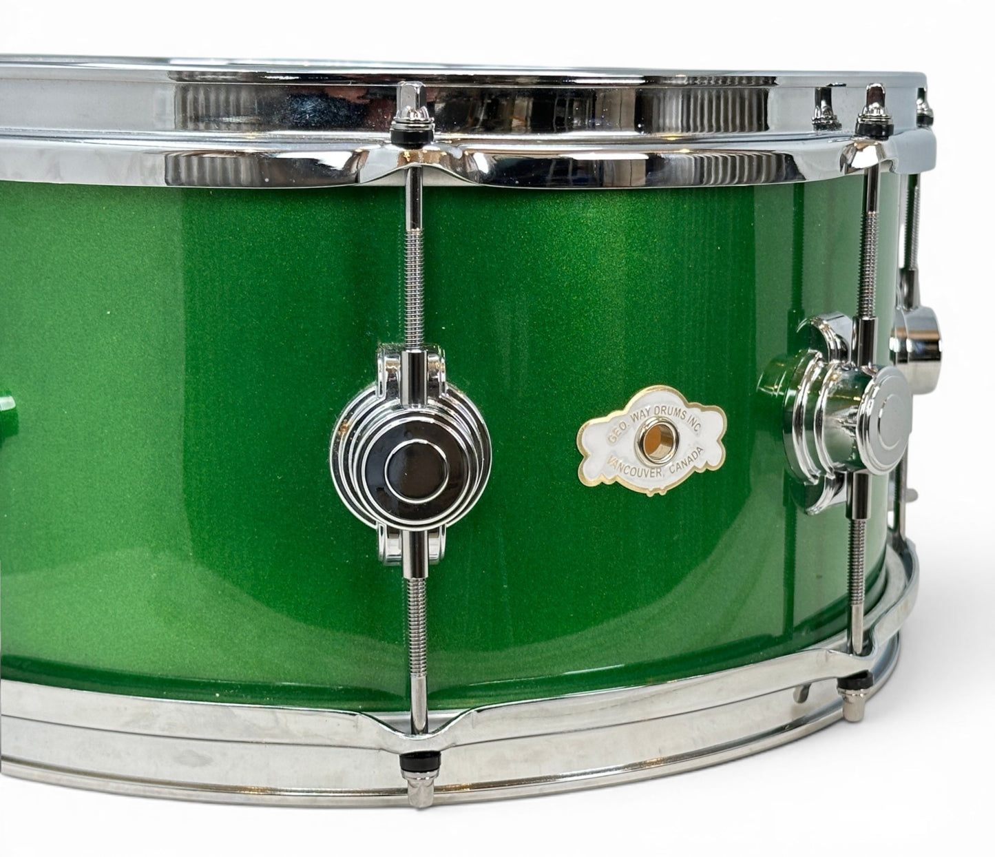Ex Hire George Way 14" x 7" Snare Drum in Elbaite Green