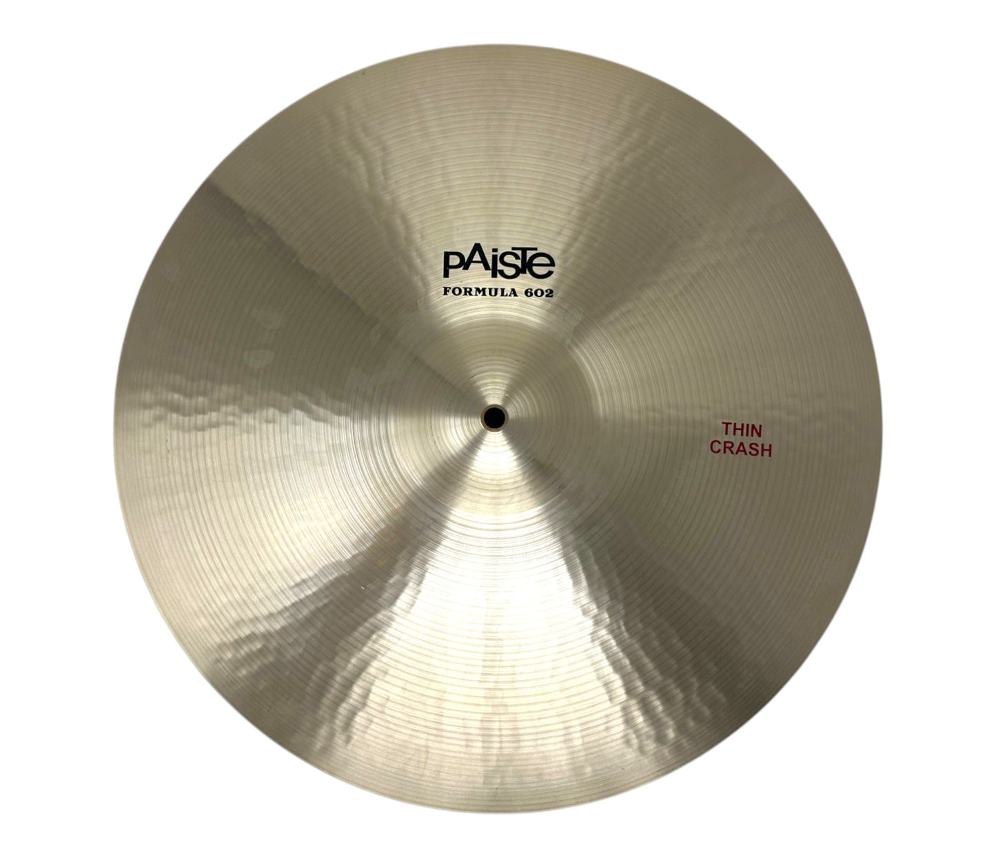 Ex-hire Paiste Formula 602 19-inch Thin Crash cymbal – full front view