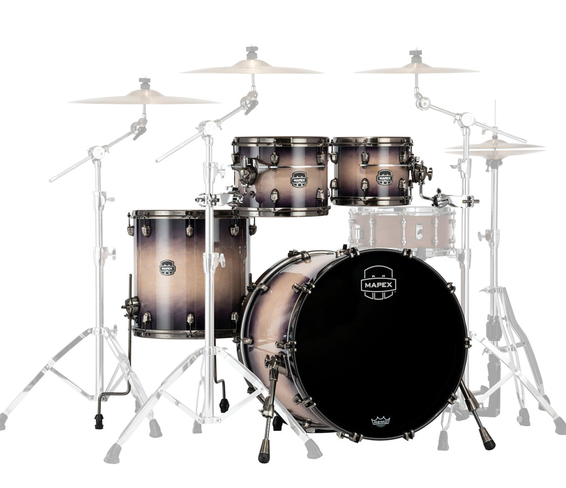 Mapex Saturn Evolution Rock Maple 4-Piece Shell Pack in Exotic Violet Burst