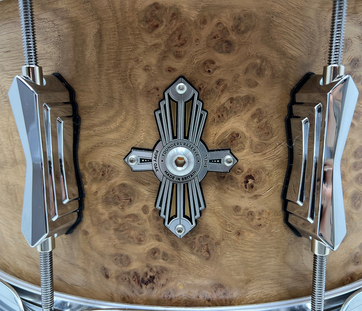 British Drum Co. PURE ULTRA 14" x 6.5" Pippy Oak Snare Drum