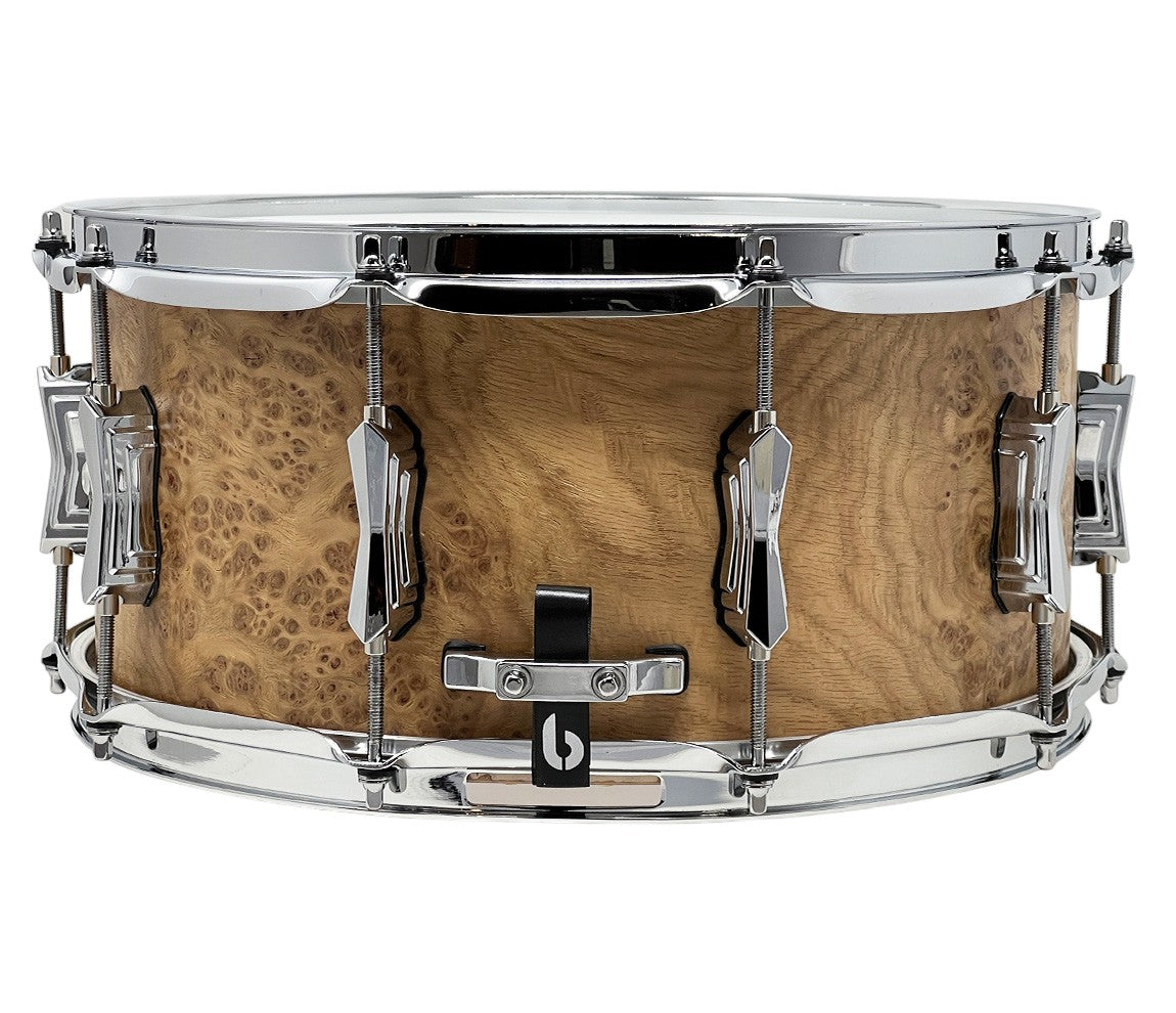British Drum Co. PURE ULTRA 14" x 6.5" Pippy Oak Snare Drum