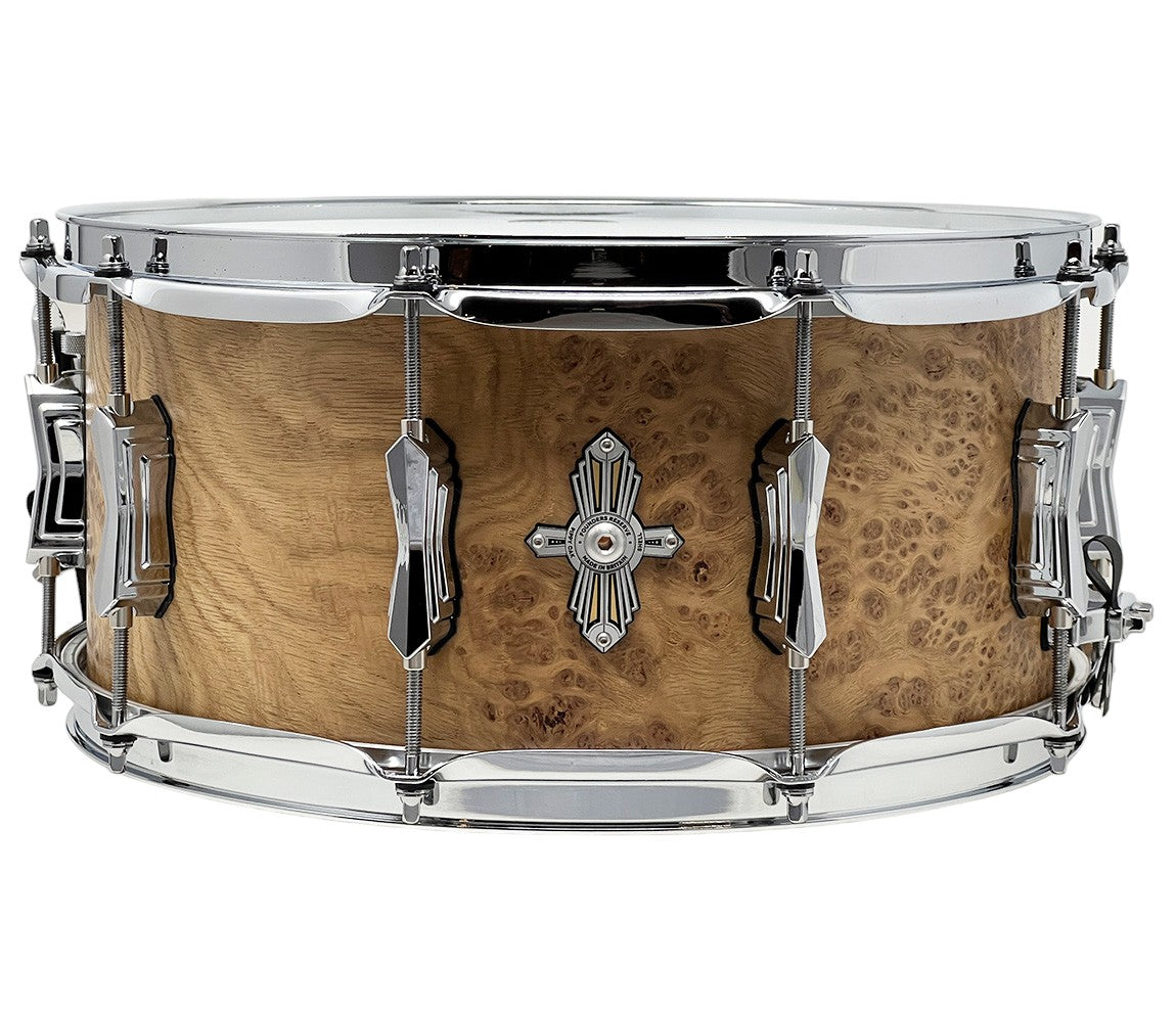 British Drum Co. PURE ULTRA 14" x 6.5" Pippy Oak Snare Drum