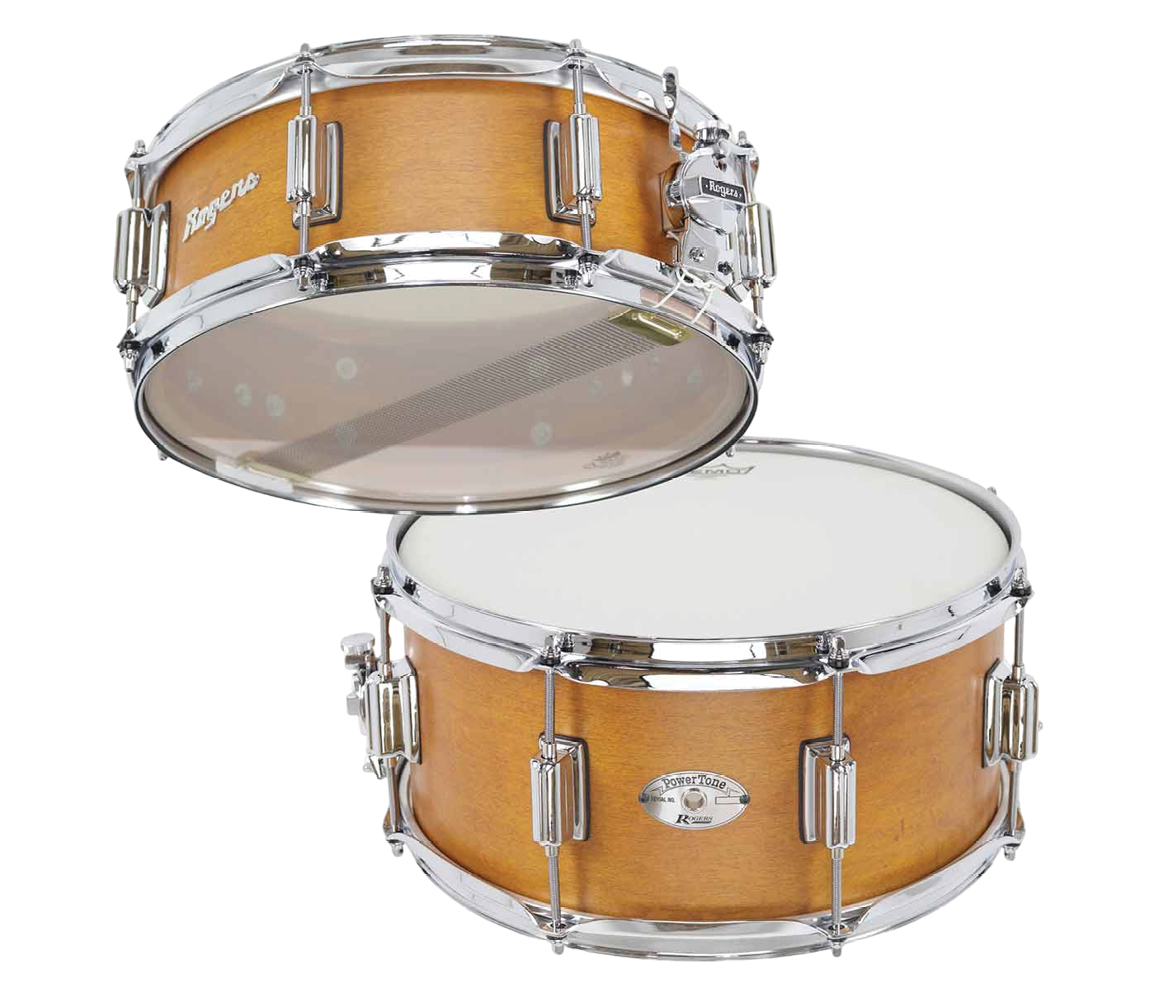 Rogers Tower 14" x 5" Snare Drum in Satin Fruitwood Stain