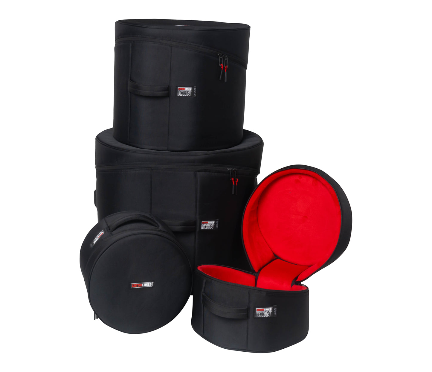 Gator Icon Series Rock Drum Bag Set 22BD/10TT/12TT/16FT