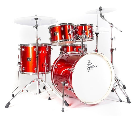 Gretsch Energy 2 22" 5-piece Shell Pack with 5-piece Hardware Pack in Red