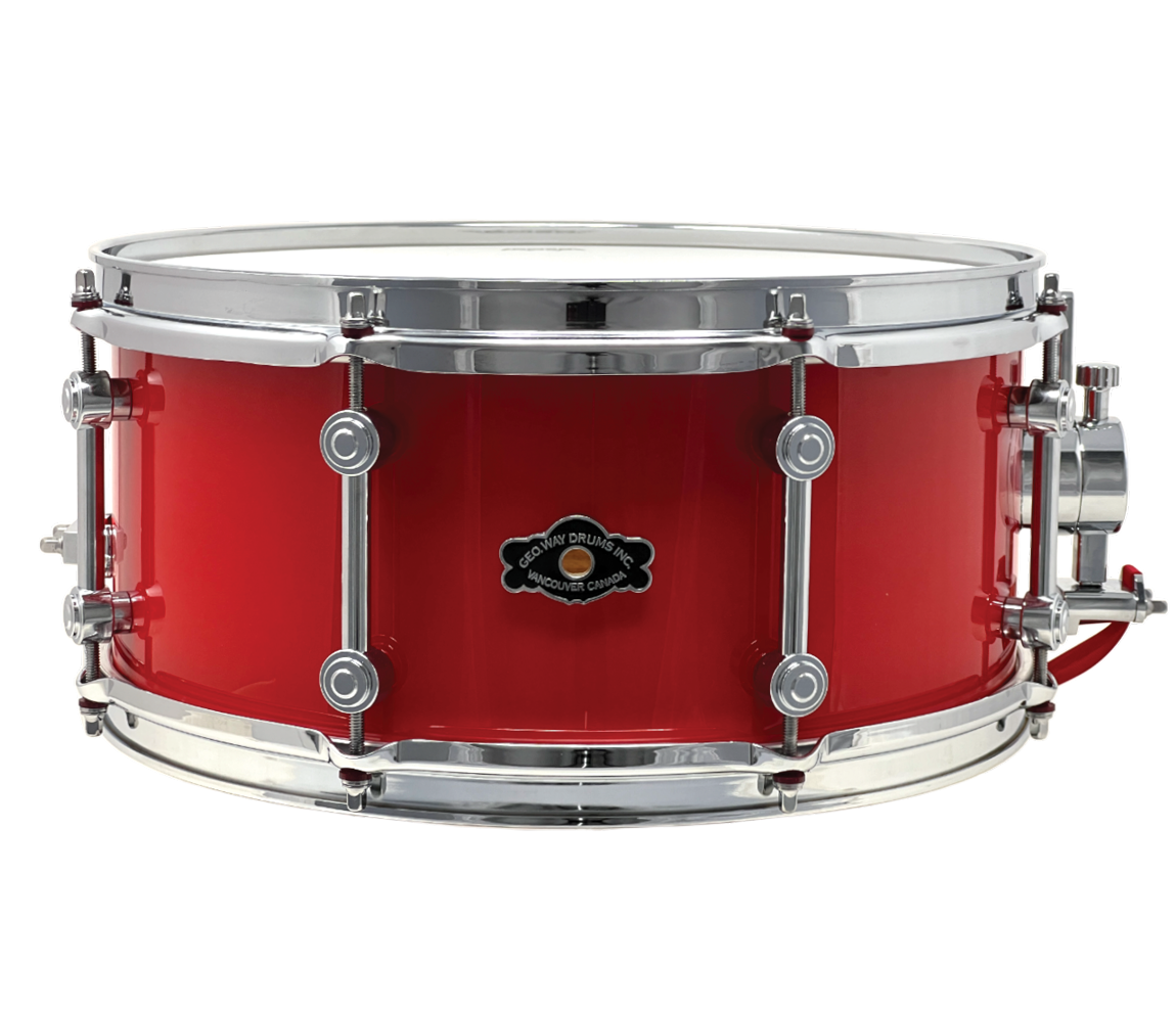 George Way 14" x 6" Aristocrat Snare Drum with Tube Lugs in Hot Red 