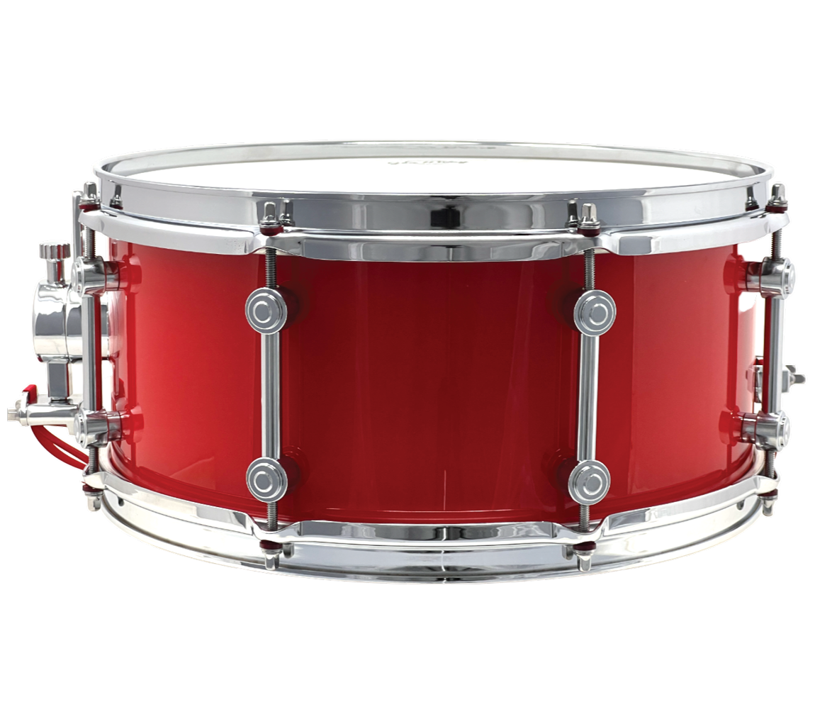 George Way 14" x 6" Aristocrat Snare Drum with Tube Lugs in Hot Red 