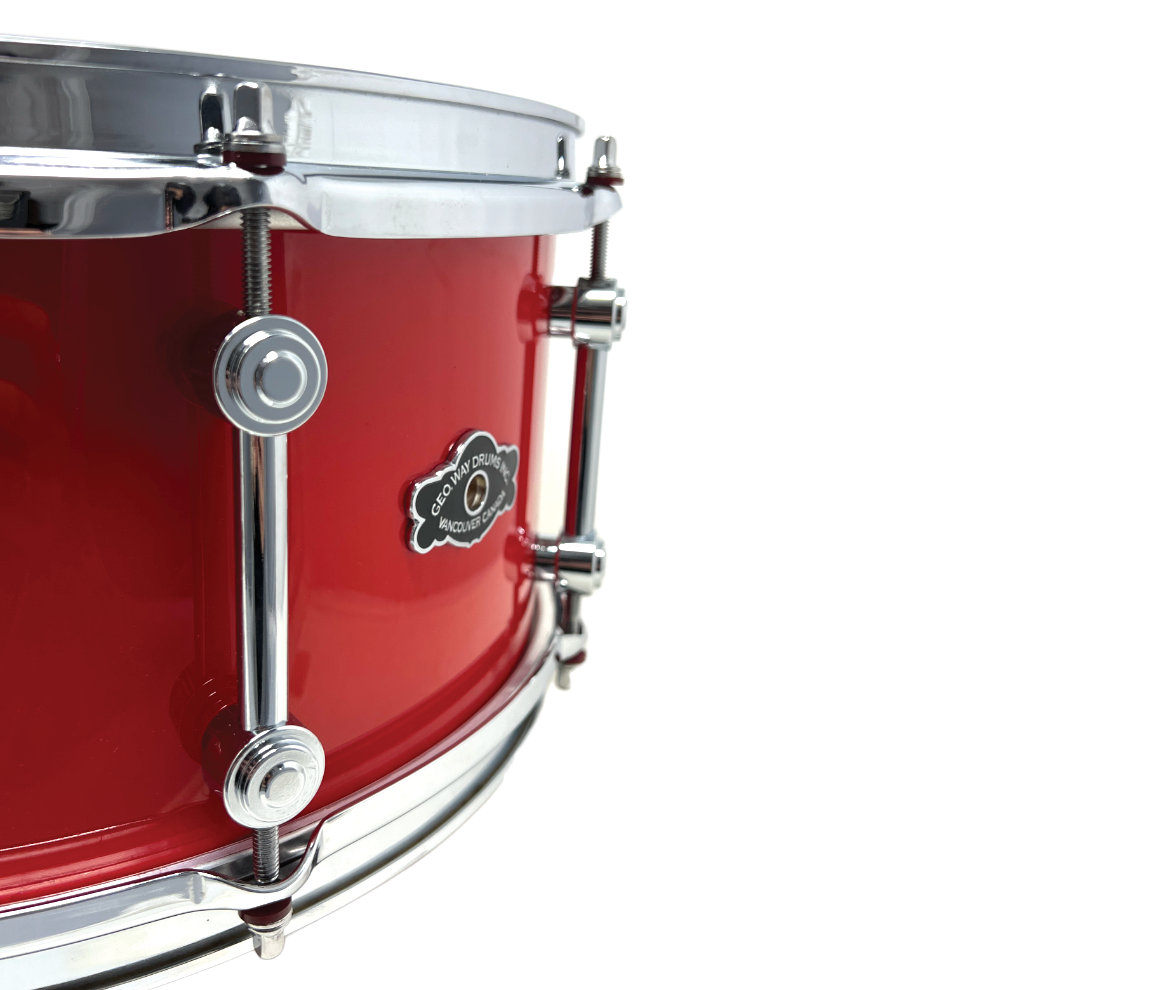 George Way 14" x 6" Aristocrat Snare Drum with Tube Lugs in Hot Red 