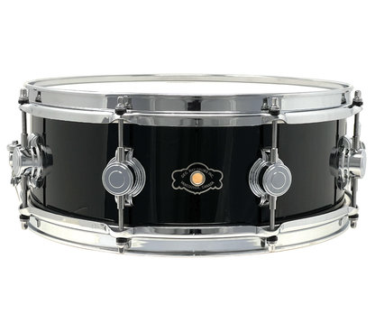 George Way 14" x 5.5" Aristocrat Studio Snare Drum in Black Gloss Lacquer