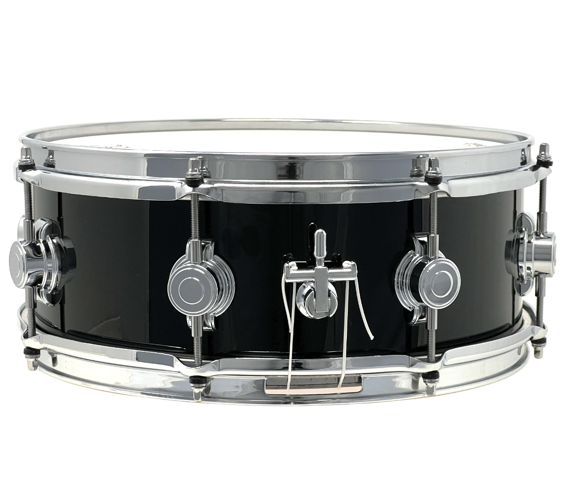 George Way 14" x 5.5" Aristocrat Studio Snare Drum in Black Gloss Lacquer