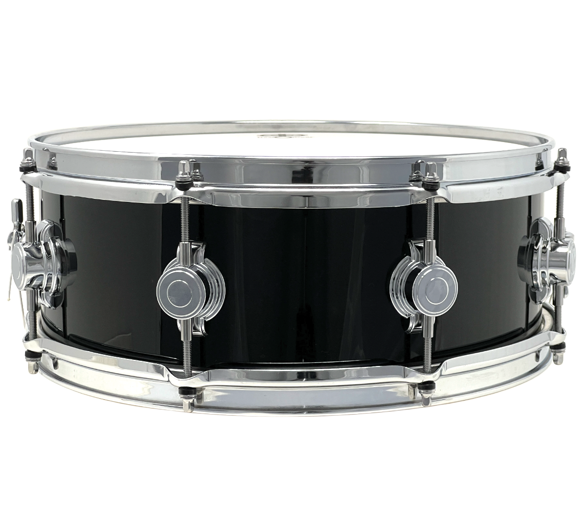 George Way 14" x 5.5" Aristocrat Studio Snare Drum in Black Gloss Lacquer