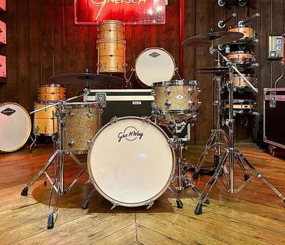 George Way Aristocrat Model Drum Kit - 18" 3 Piece Shell Pack in Champagne Sparkle