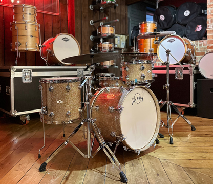 George Way Aristocrat Model Drum Kit - 18" 3 Piece Shell Pack in Champagne Sparkle