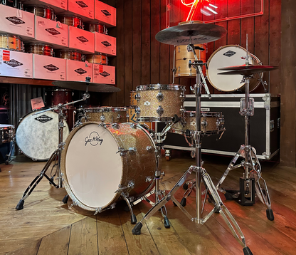 George Way Aristocrat Model Drum Kit - 18" 3 Piece Shell Pack in Champagne Sparkle