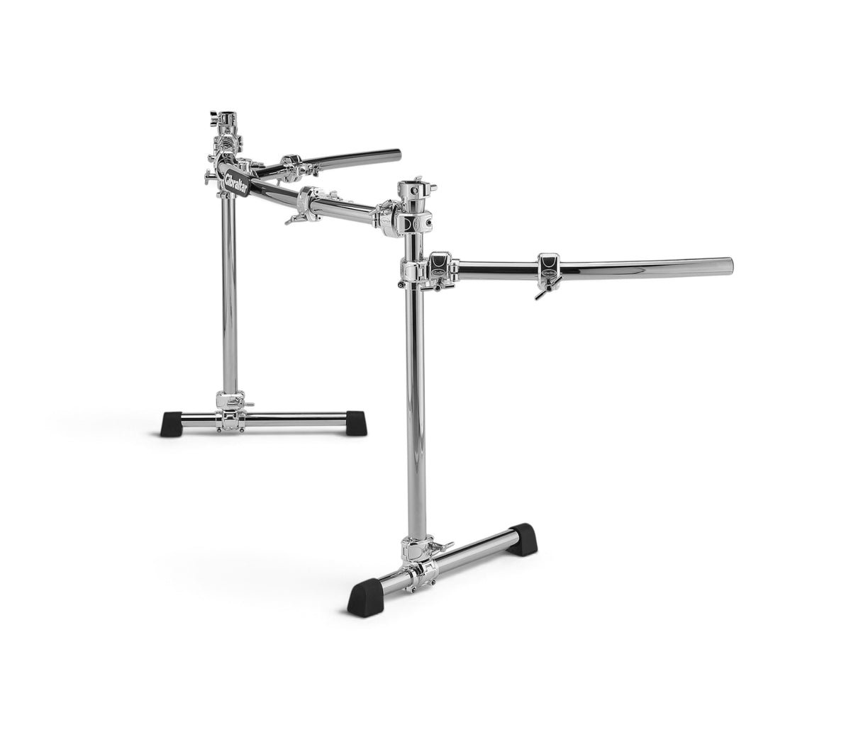 Gibraltar Chrome Series II drum rack with curved wing extensions