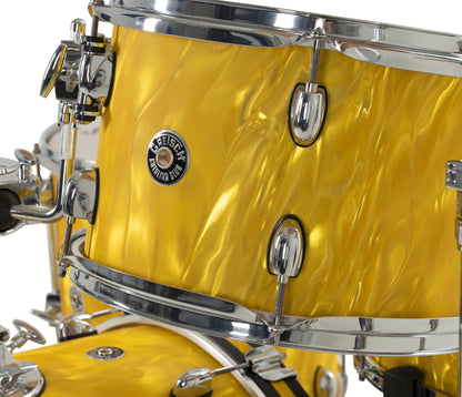 Gretsch Catalina Club 18" 4-Piece Shell Pack in Yellow Satin Flame + Snare Drum