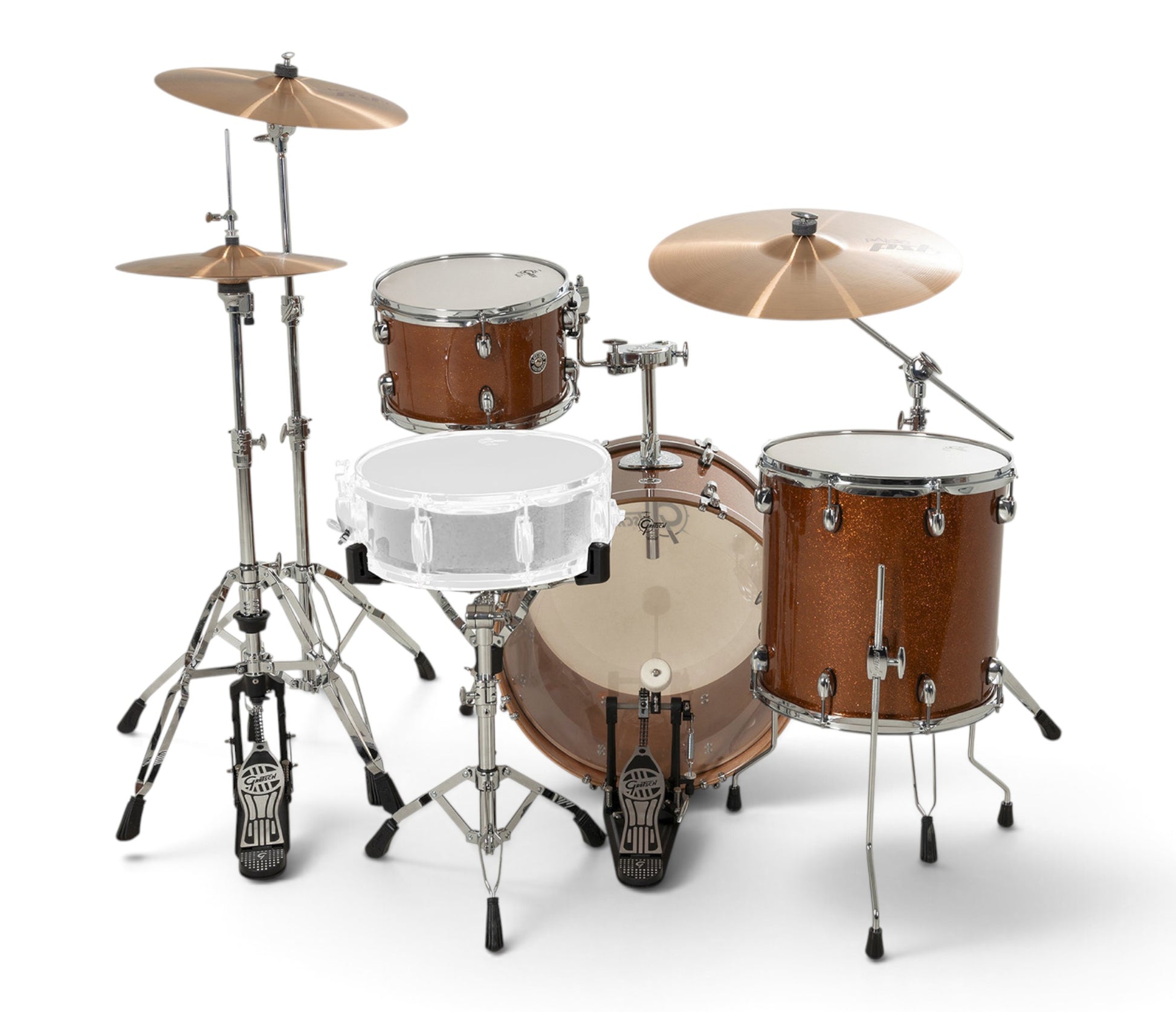 Gretsch Catalina Club 20" 3-Piece Shell Pack in Bronze Sparkle – alternate view 4
