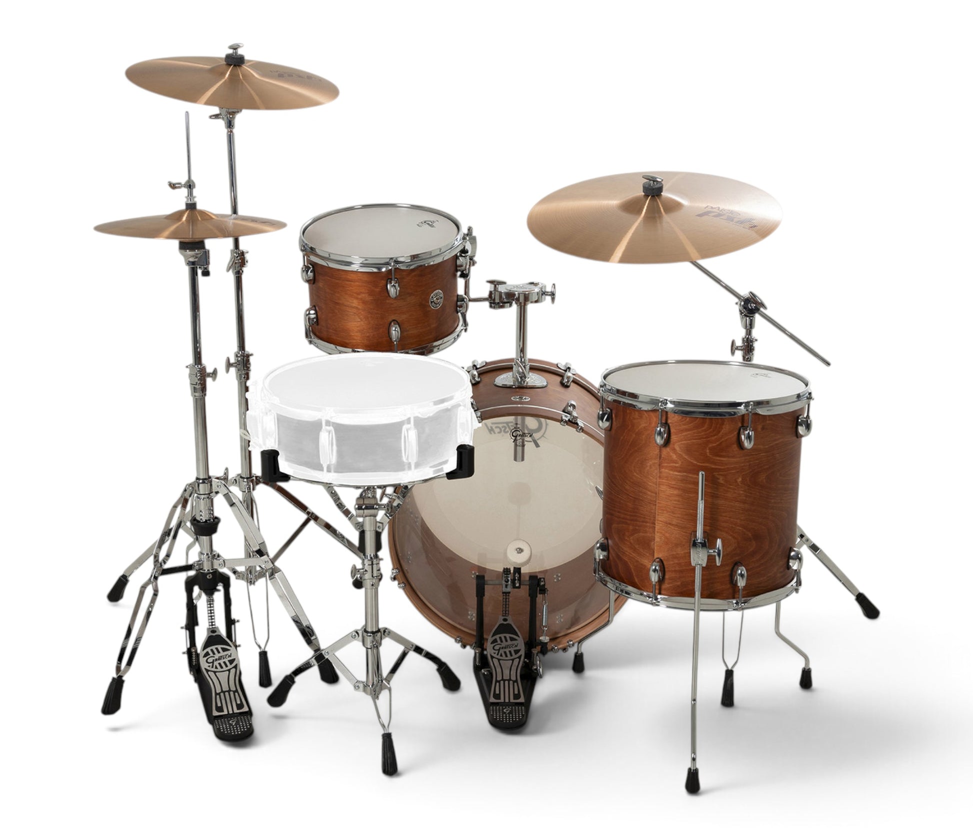 Gretsch Catalina Club 20" 3-Piece Shell Pack in Satin Walnut Glaze – alternate view 3