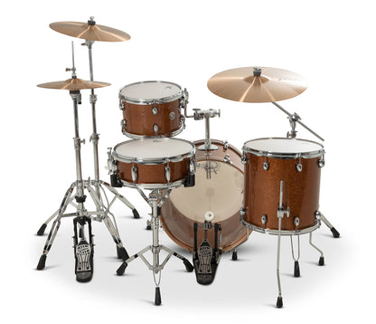 Gretsch Catalina Club 20" 4-Piece Shell Pack in Bronze Sparkle + Snare Drum