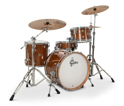 Gretsch Catalina Club 20" 4-Piece Shell Pack in Bronze Sparkle + Snare Drum