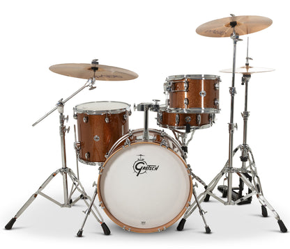 Gretsch Catalina Club 20" 4-Piece Shell Pack in Bronze Sparkle + Snare Drum