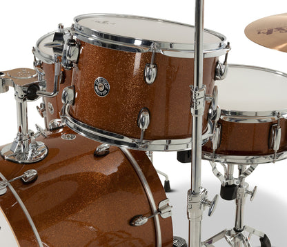 Gretsch Catalina Club 20" 4-Piece Shell Pack in Bronze Sparkle + Snare Drum