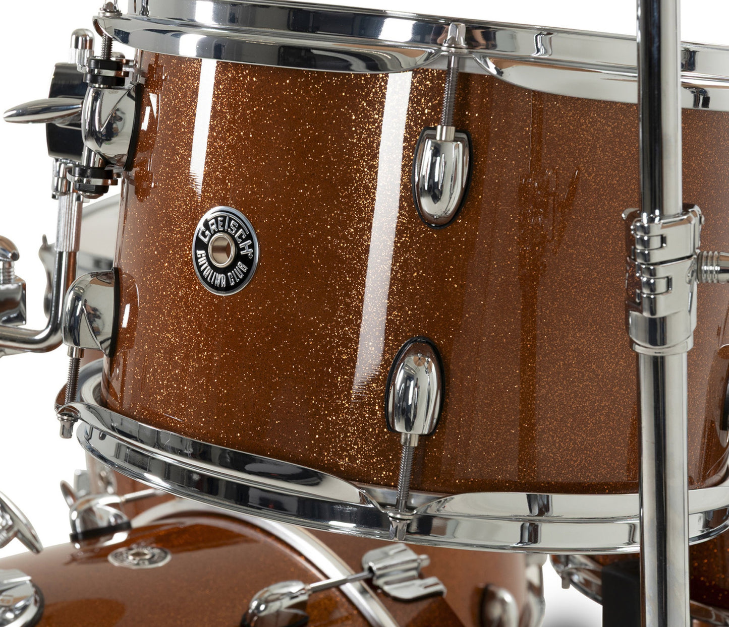Gretsch Catalina Club 20" 4-Piece Shell Pack in Bronze Sparkle + Snare Drum
